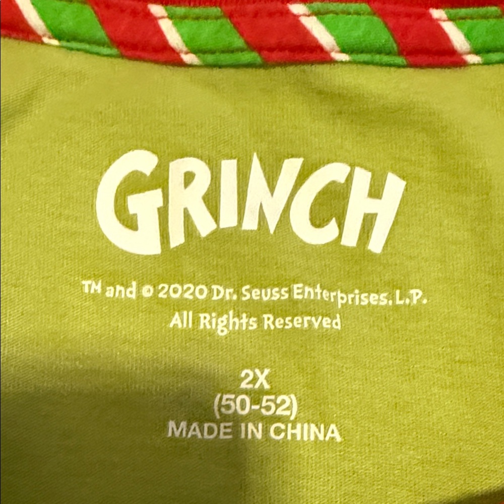 Merry Grinchmas Long Sleeve Tee - Green and Red - Picture 2 of 3